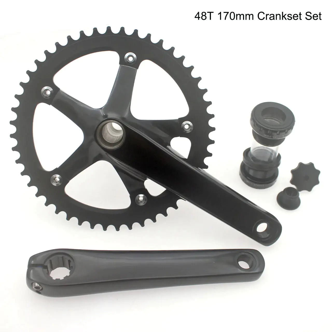 48T Hollow Integrated Crankset for Fixed Gear Bikes
