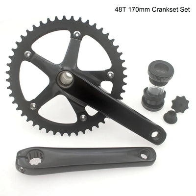 48T Hollow Integrated Crankset for Fixed Gear Bikes