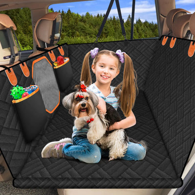 Dog Car Seat Back Seat Pet Cover Back Seat Extender for Dogs Hard Bottom Car Seat Cover Dog Bed for Car Truck Bed Extender Travel Dog Bed for SUV