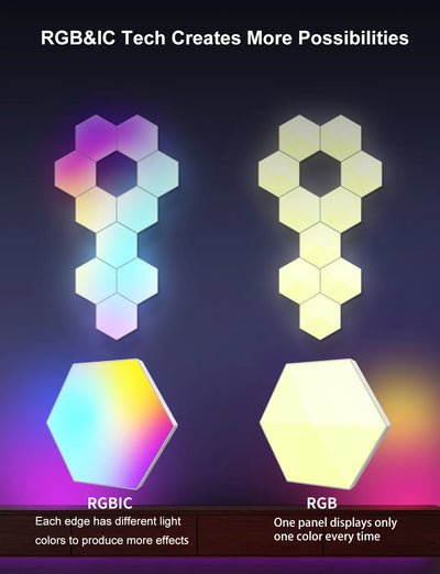 RGB LED Hexagonal Quantum Lamp